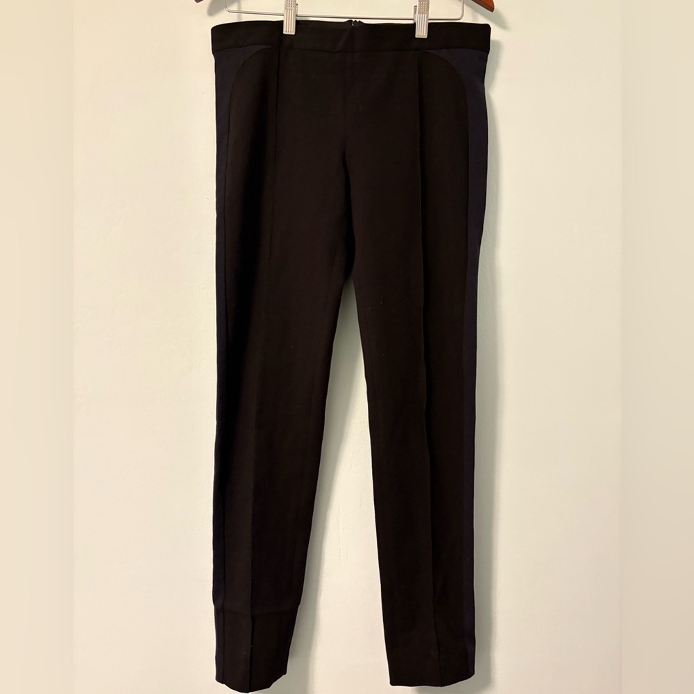 Paul Smith Black Pleated Women’s Black and Blue Dress Pants 44